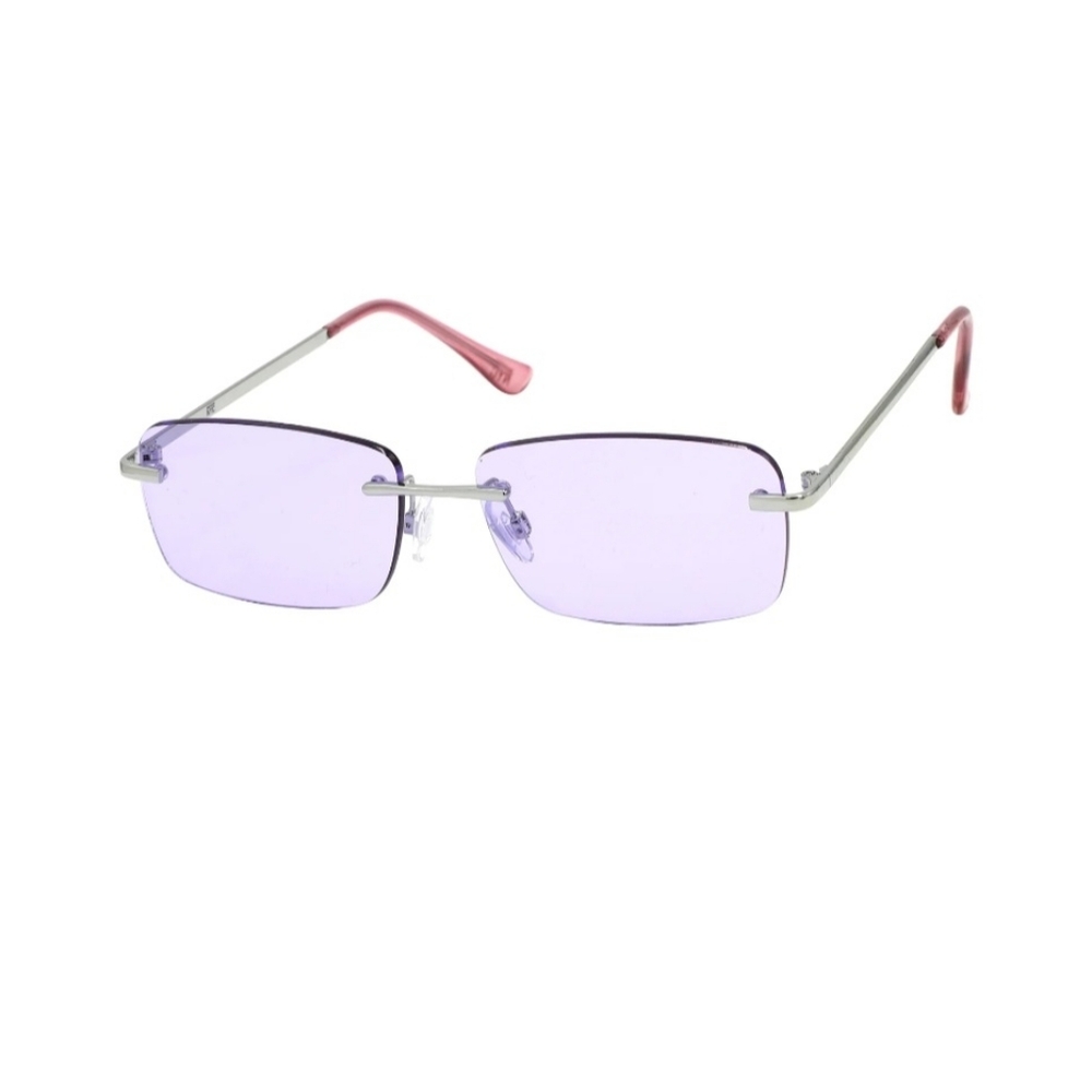 New Madden NYC Caden Rimless Rectangle Sunglasses